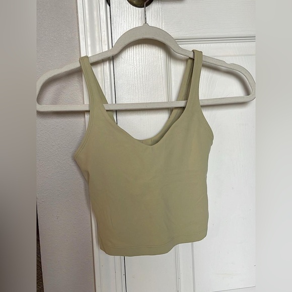 lululemon athletica Women's Light Olive tank top - Picture 2 of 5